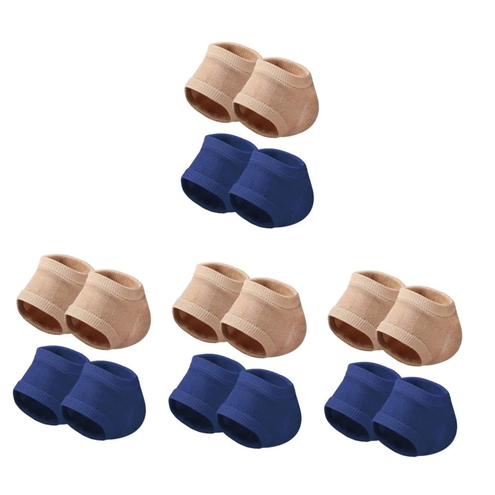 minkissy 8pairs Foot Pain Relief Socks Moisturizing Heel Covers for Women Gel Heel Socks Cracked