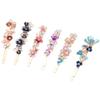 minkissy 6pcs Vintage Rhinestones Flower Bobby Decorative Hair Accessories for Weddings Parties and Special Occasions Shiny Design for Girls and Women view 1