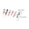 minkissy 6pcs Vintage Rhinestones Flower Bobby Decorative Hair Accessories for Weddings Parties and Special Occasions Shiny Design for Girls and Women view 2
