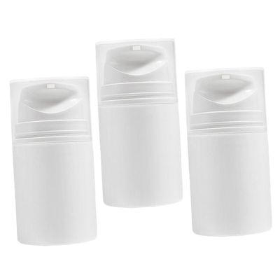 minkissy 3pcs Refillable Vacuum Pump Bottles for Lotion Plastic Dispenser Travel Containers for Shampoo Facial Body Lotion