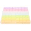 minkissy 1set Transparent Nail Accessory Organizer Box for Makeup Jewelry and Nail Art Storage Material Easy to Clean for Daily Use and Travel view 1