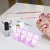 minkissy 1set Transparent Nail Accessory Organizer Box for Makeup Jewelry and Nail Art Storage Material Easy to Clean for Daily Use and Travel view 4