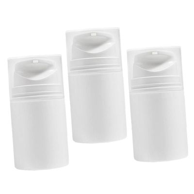 minkissy 3pcs 50ML Airless Pump Jar Empty Airless Pump Bottle Refillable Lotion Pump Face Cream Container Travel Makeup Supplies for Powder Cream Balm