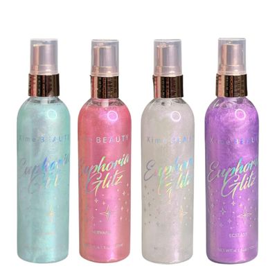 Euphoria Glitz Shimmer Glitter Liquid Highlight Spray Xime Beauty (Euphoria Glitz Full Set (4 Pieces))