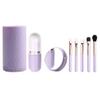 minkissy 1set Fiber Makeup Brush with Handle for Professional Face Makeup Portable Cosmetic Brush Kit with Mirror for Travel and Daily Use view 1