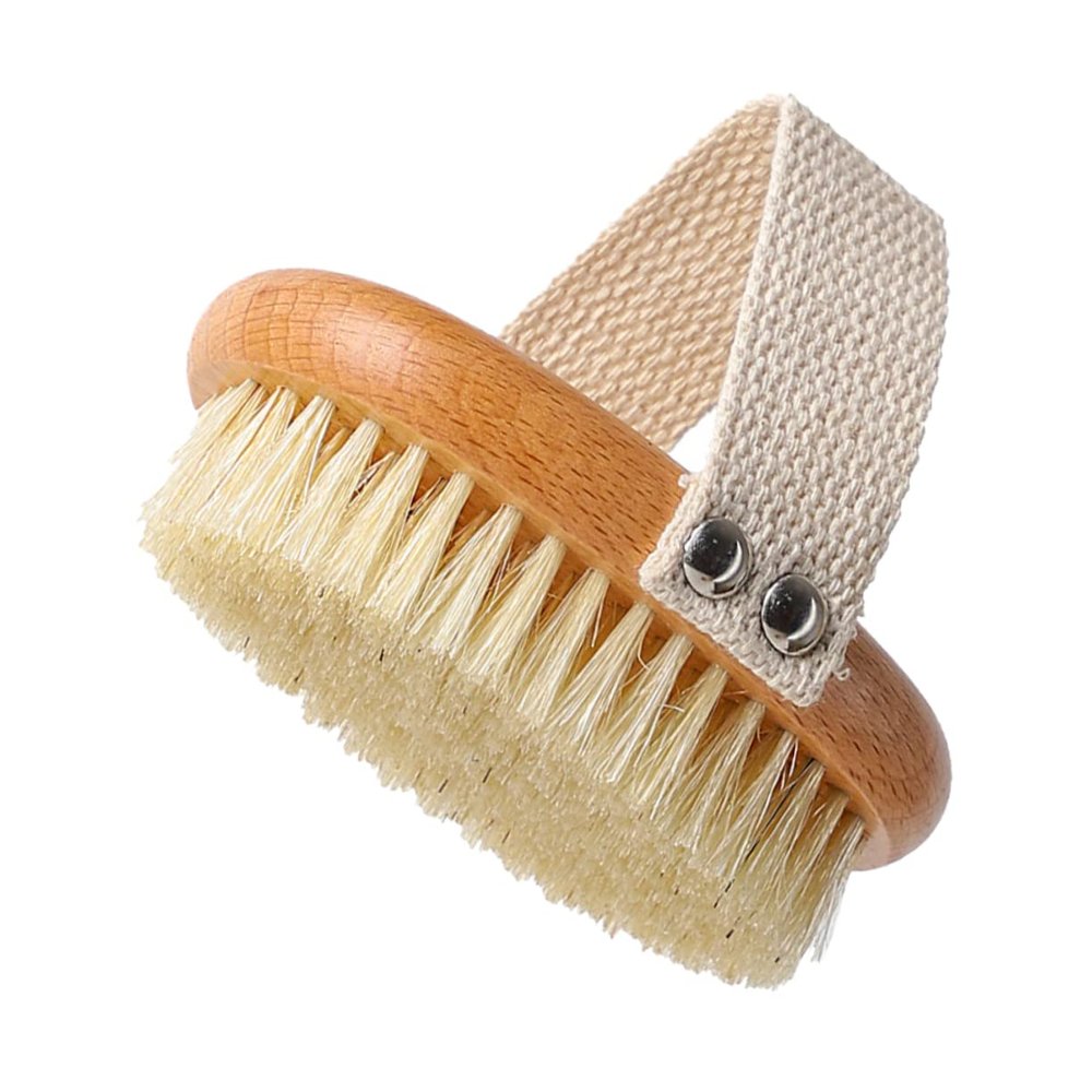 Ciieeo Ergonomic Handheld Bath Scrubber Supple Bristle Back Brush for Shower Bath Exfoliating Shower Accessory