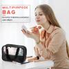 Buryeah 9 Pcs Translucent Make up Bag Toiletry Organizer for Women Men Waterproof Portable Cosmetic Travel Bag with Hanging Handles Travel Storage Carry Pouch, 10.2 x 6.3 x 2.8 Inches (Black) view 4