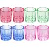 Beavorty 8pcs Colored Glass Dappen Dishes for Nail Manicure Cups Decorative Nail Liquid Containers for Home and Salon Use view 1