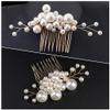 LALAFINA 5pcs Bridal Hair Elegant Hair Combs for Weddings Stylish Accessories for Brides and Bridesmaids Delicate for Stunning Hairstyles view 4