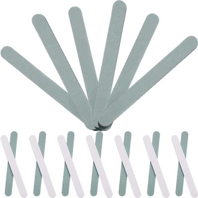 Beavorty 20pcs Double-Sided Nail Files for Manicure Nail Buffering Tool for Polishing and Shaping Abrasive Strips for Art Women and Girls