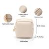 ALTALIVA Small Cosmetics Make up Bag for Women Girls Travel Cosmetic Bags Waterproof Cute Zipper Pouch Case Organizer (Beige) view 2