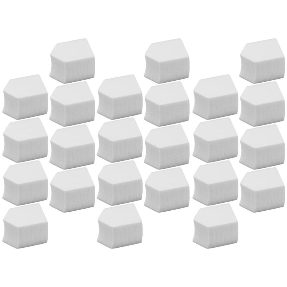 FOMIYES 24pcs Nail Gradient Sponge Cosmetic Sponge Nail Brush Makeup Wedges Nail Airbrush Polish Brush Puff Beauty Makeup Wedge Sponge Applicator Manicure Tools Wedge Shape White