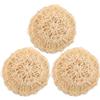 Beavorty Sisal Bath Scrubbers 3-Pack Natural Exfoliating Shower Loofahs Gentle Body Scrubbers for Daily Skin Cleansing and Massage view 1