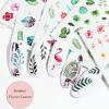 DOACT Nail Stickers, 68 Sheets DIY Self Adhesive Nail Decals Art Flower Heart Star Maple Leaf Sequins Decoration Accessories for Manicure Designs view 2