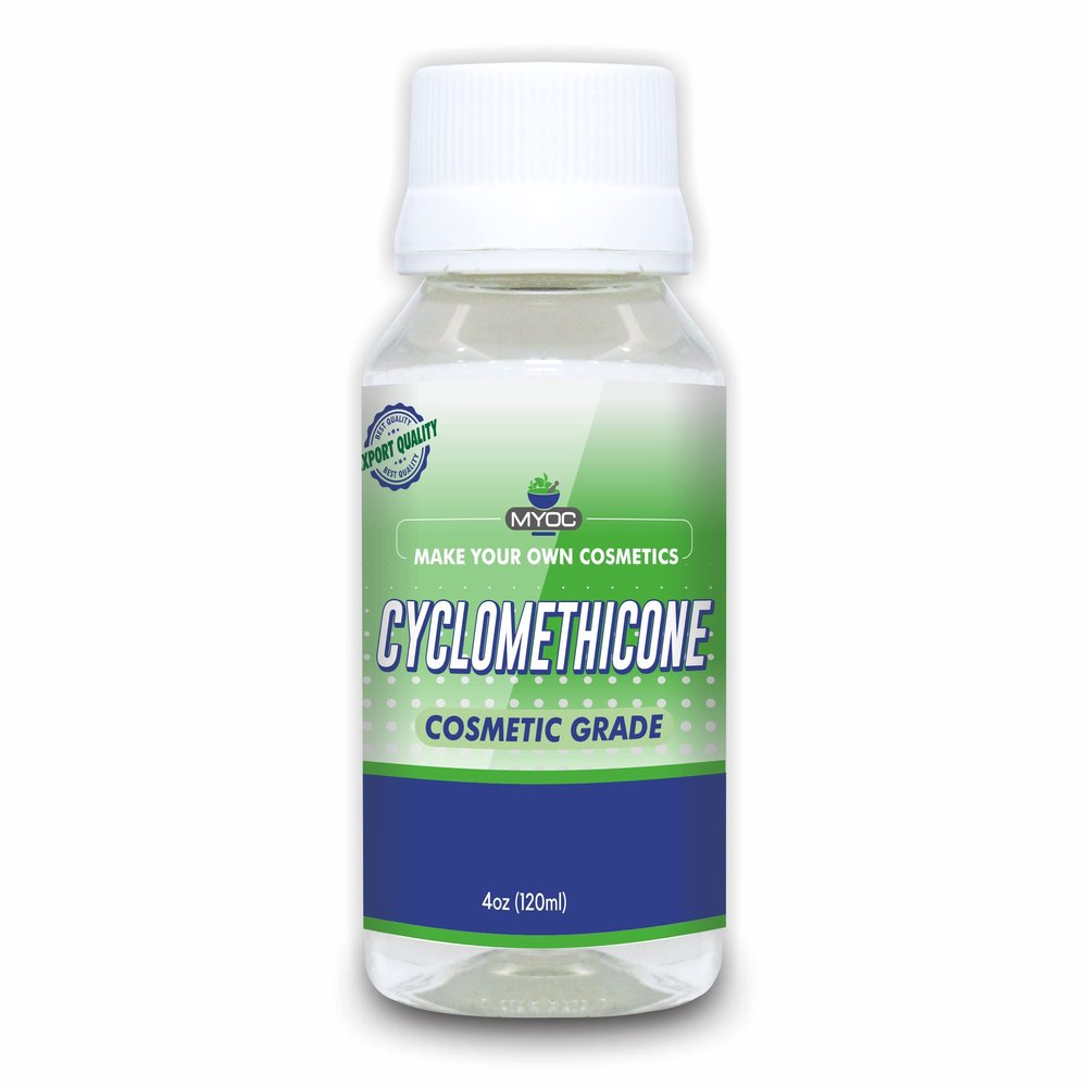 MYOC Cyclomethicone Liquid (120 ml / 4.22 fl oz) - Cosmetic Grade For DIY Serums Lotions Hair & Body Care