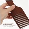 LALAFINA 4pcs Wooden Wide Tooth Comb Natural Massage Tool for Smooth Hair Styling Back Comb Comfortable Handle for All Hair Types view 2