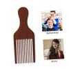 LALAFINA 4pcs Wooden Wide Tooth Comb Natural Massage Tool for Smooth Hair Styling Back Comb Comfortable Handle for All Hair Types view 4