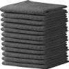 Towel and Linen Mart Grey Salon Towels, Pack of 12 (Not Bleach Proof, 16 x 27 Inches) Highly Absorbent Towels for Hand, Salon, Gym, Beauty, Spa, and Home Hair Care (Grey) 12 Pack view 1