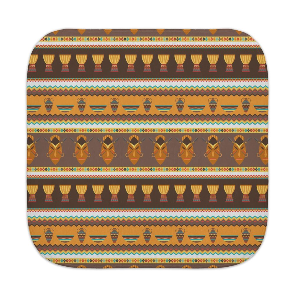 African Masks Face Towel