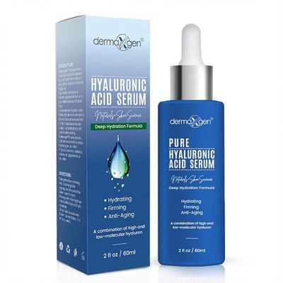 Dermaxgen Hyaluronic Acid Serum for Face & Eyes for Anti-Aging, Moisturizing, Antioxidant & Wrinkle Treatment. Best Hydrating Pure Facial Serum for Fine Lines Suitable for All Skin Type. (2 FL OZ)
