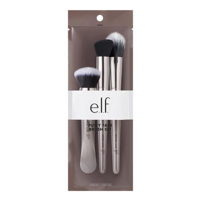 e.l.f. Putty Tools Trio, Set Of 3 Face Makeup Brushes For Putty Products, Helps You Easily Blend Putty Primer, Blush & Bronzer, Vegan & Cruelty-Free