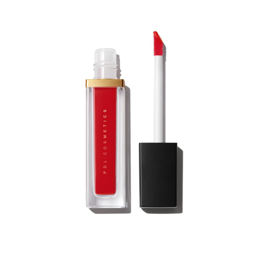 PDL Cosmetics by Patricia De Len | Bold Aspirations Liquid Lipstick (Brava) | Highly Pigmented Smooth Matte Finish | Warm Red Tone | Long Lasting, Non-Transfer, Hydrating Formula | Vegan | Cruelty-Free | .14 fl oz