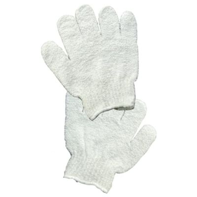 Cotton Orchid Exfoliating Gloves Pair Fresh Smooth Skin New