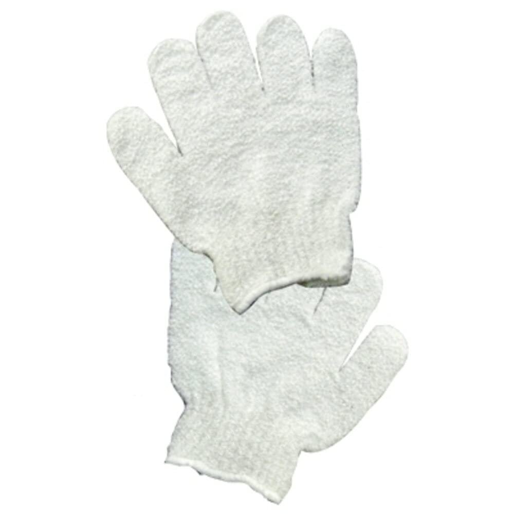 Cotton Orchid Exfoliating Gloves Pair Fresh Smooth Skin New