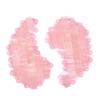 Skin Mantra - Moon Shape Crystal Clear Quartz Eye Mask, Anti-Aging Hot or Cold Using Stone Eye Mask 100% Natural Beauty Eye Mask (Rose Quartz) view 1