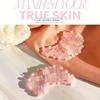 Skin Mantra - Moon Shape Crystal Clear Quartz Eye Mask, Anti-Aging Hot or Cold Using Stone Eye Mask 100% Natural Beauty Eye Mask (Rose Quartz) view 3