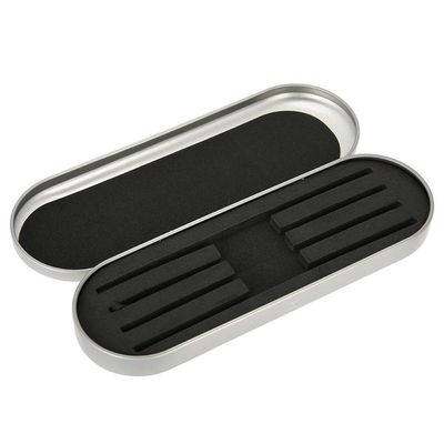 Dioche Tweezers Storage Case, Eyelash Extension Tweezers Organizer Eyelash Tweezers Box Tweezers Organizer Case for Storage Eyelash Pencil Makeup Tools (Silver)