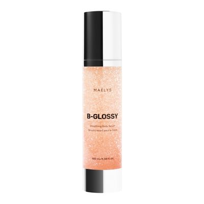 MALYS B-GLOSSY Smoothing Body Serum - Anti-Aging Hyaluronic Acid Serum for Body Wrinkles - Hydrating with Peptides & Shea Butter