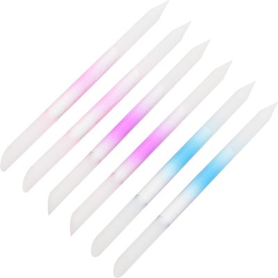 Beavorty 6pcs Glass Nail Files for Convenient Nail Polishing and Smoothing Manicure Tools for Safe for Home and Salon