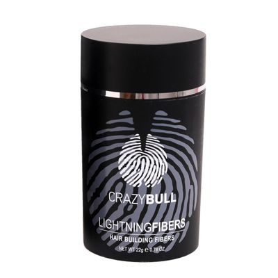 Crazy Bull Hair Lightning Hair Building Fibers - Hair Fibers for Thinning Hair - Hair Fiber Withstands Wind, Rain and Sweat - Light Brown - 0.78 oz