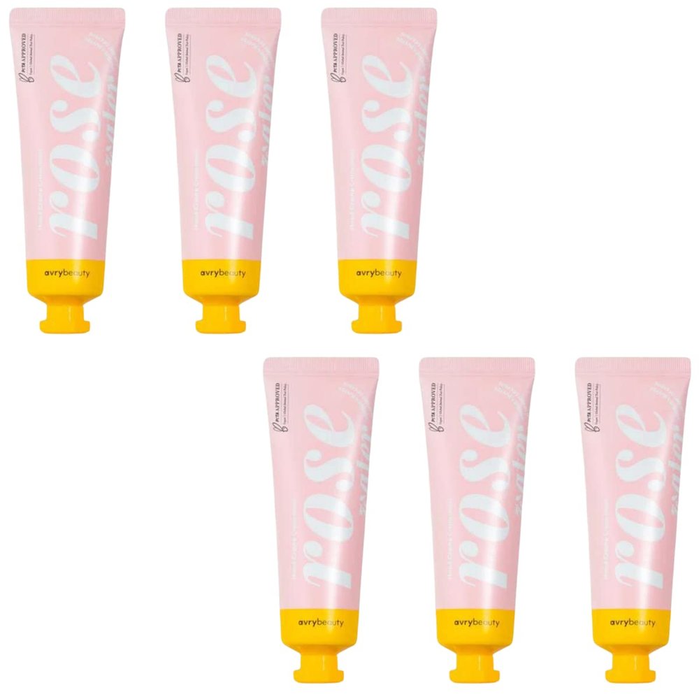 AVRYBEAUTY Rose Water Shea Butter Lotion Set 1.5 oz. - 6 Pack, Shea Butter Lotion for Dry Skin, Vegan Hand Cream for Women & Men