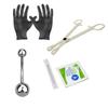 Satix Navel Piercing Kit - 14G Belly Button Ring 7/16" Titanium Belly Ring 8mm Ball with 13G Belly Piercing Needles, A-lcoholPad, Gloves, Forceps Clamp Tool Kit for Women Men view 1