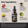 Purifect Beard Oil for Men  Promotes Beard Growth & Strength with Jojoba, Grape & Castor Oil  Made in USA  Anti-Itch, Nourishing & Moisturizing Beard Softener  Lightweight, Non-Greasy  1 fl oz view 4