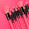 MODA Neon Pink Makeup Brush Set  12pc Face & Eye Brush Kit with Soft Vegan Filaments  Blending, Contouring, Highlighting  Cruelty-Free, Bold Neon Design view 3
