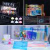 Yuxuanish Nail Stand Nail Display Stand Rack with 10pcs Display Hooks,Nail Stand with 3M Double Sided Tape for Professional Salon False Nail Sample Display (Rainbow) view 4