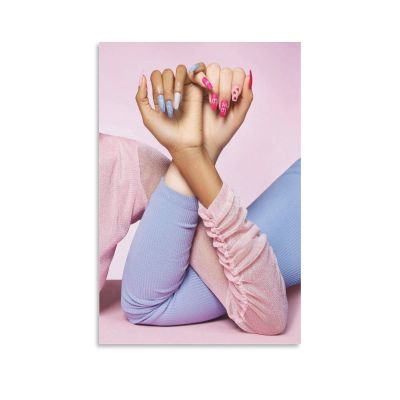 Nail Poster Manicure Pedicure Polish Beauty Spa Salon Poster (2) Canvas Painting Wall Art Poster for Bedroom Living Room Decor16x24inch(40x60cm)
