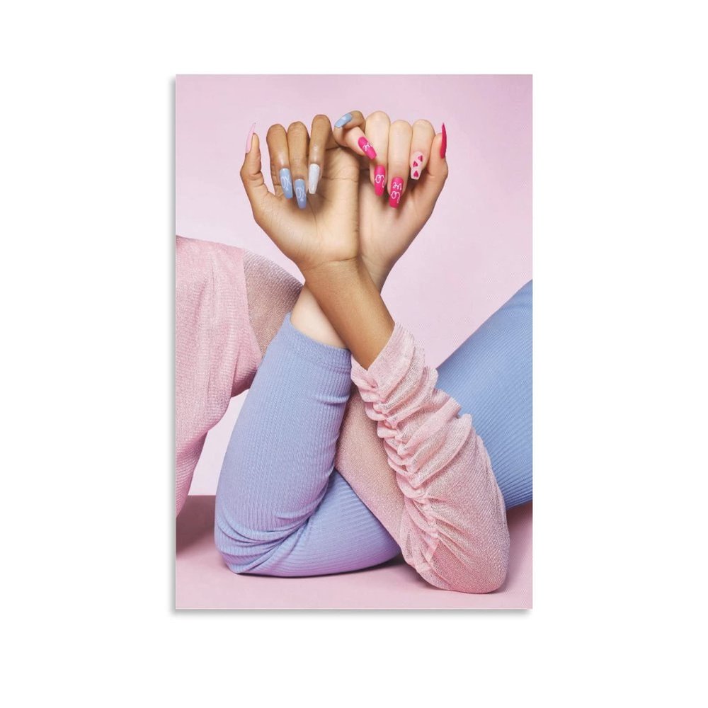 Nail Poster Manicure Pedicure Polish Beauty Spa Salon Poster (2) Canvas Painting Wall Art Poster for Bedroom Living Room Decor16x24inch(40x60cm)