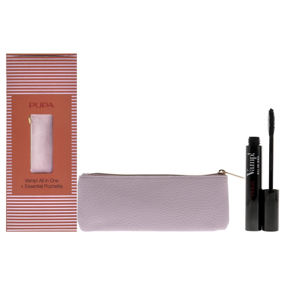Pupa Milano Vamp! All In One Mascara Set 0.30 oz Vamp! All In One Mascara -101 Extra Black, Bag Women 2 Pc
