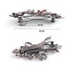 KALLORY 2pcs Unique Butterfly Hairpin for Women Elegant Rhinestone Barrette Fashionable Hair Clips view 2