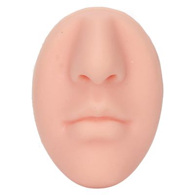 Sonew Silicone Nose Model, Silicone Flexible Face Model, for Piercing Practice, Jewelry Display, Practicing Suture, Teaching Instructions (Light Skin Colour)