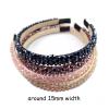 4 Piece Shiny Row Full Crystal Headband Hair Accessories Beaded Hair Bands Rhinestone Hair Accessories for Women,4 Pieces view 2