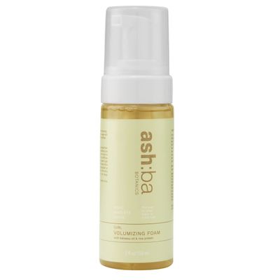 Ashba Botanics Volumizing Foam I Weightless Hair Mousse for Curly & Wavy Hair - Paraben, Silicone Free | Lightweight styler to control frizz without dryness | Premium natural Ingredients | 150ml