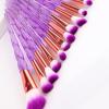 20Pcs Diamond Makeup Brushes Set ,Powder Foundation Blush Blending Eye shadow Lip Cosmetic Beauty Make Up Brush (Purple) view 3