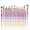20Pcs Diamond Makeup Brushes Set ,Powder Foundation Blush Blending Eye shadow Lip Cosmetic Beauty Make Up Brush (Pink Gold) view 2