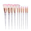 10PCS Makeup Brushes Set Powder Blush Eyeshadow Conceaer Lip Professional Make Up Brush Cosmetics Tool (White Pink) view 1