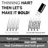 HAIRATIN Hair Building Fibers (Dark Brown) Concealer Bad Spots Cover and HAIRATIN Hairline Optimizer Plastic Comb Professional Hairdressing Accessories for Men & Women view 2